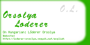 orsolya loderer business card